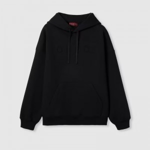 グッチ ロゴ ダブル コットンジャージー スウェットシャツ  ‎795470 XJG2F 1043