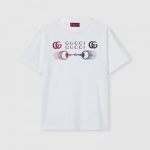 グッチ コットンジャージー プリント Tシャツ 796395 XJHC9 9692