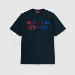 グッチ コットンジャージー プリント Tシャツ 796395 XJHC9 4794