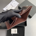 シャネル激安 三つ折り財布 マトラッセ ココマーク ブラック A82288