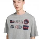 グッチ コットンジャージー プリント Tシャツ 798115 XJHC8 1056