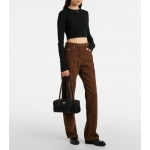 PRADA ミディアム Re-Nylon xレザー トップハンドルバッグ 1BB127_2C8Q