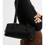 PRADA ミディアム Re-Nylon xレザー トップハンドルバッグ 1BB127_2C8Q