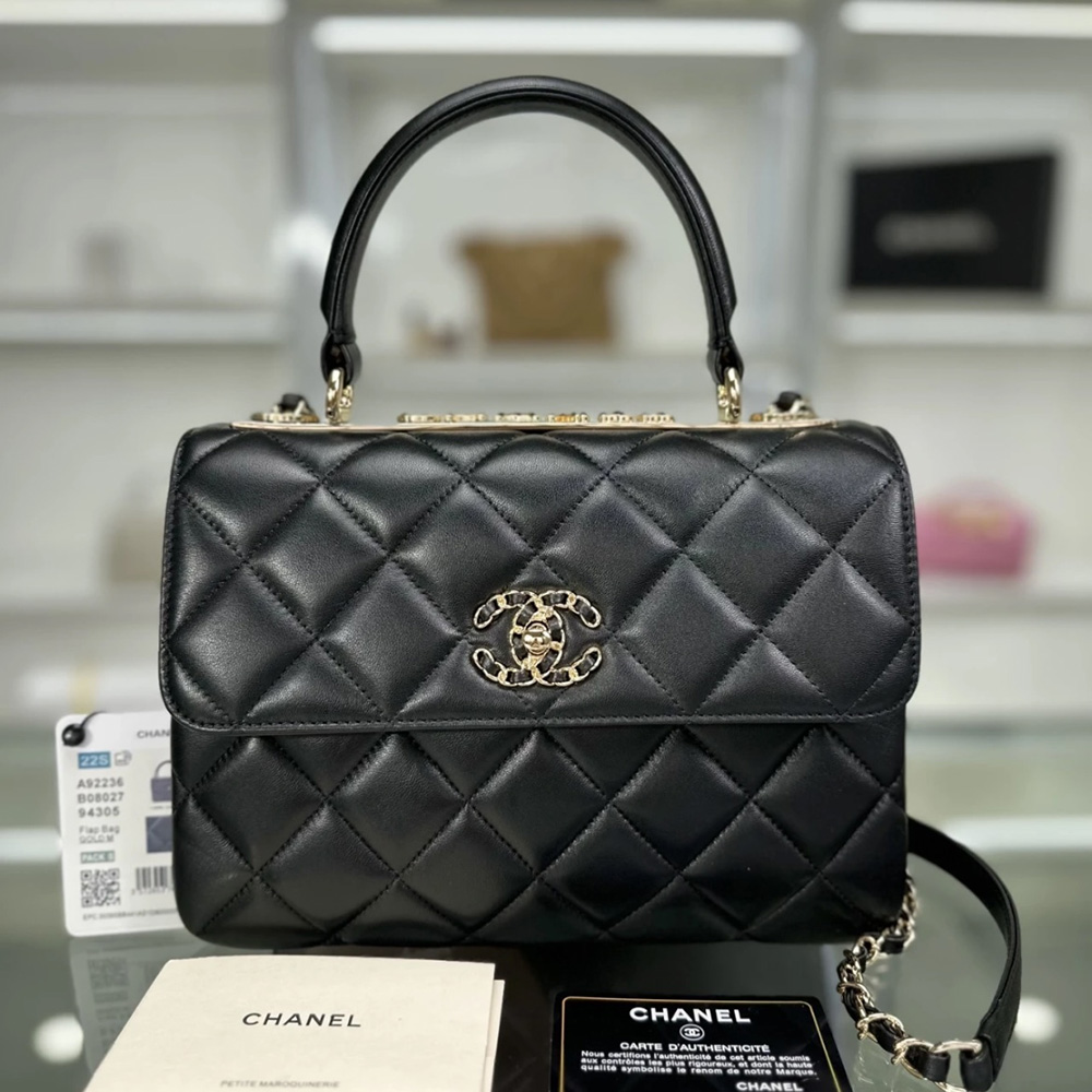 CHANEL マトラッセ トップハンドルバック ハンドバッグ A92236 B10674 94305