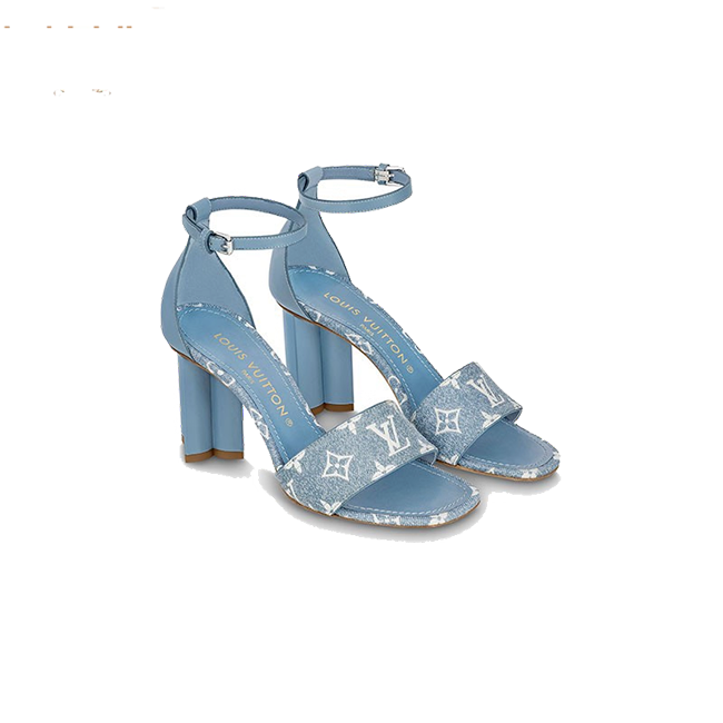 LOUIS VUITTON Silhouette Sandal デニムサンダル 1AAZT4