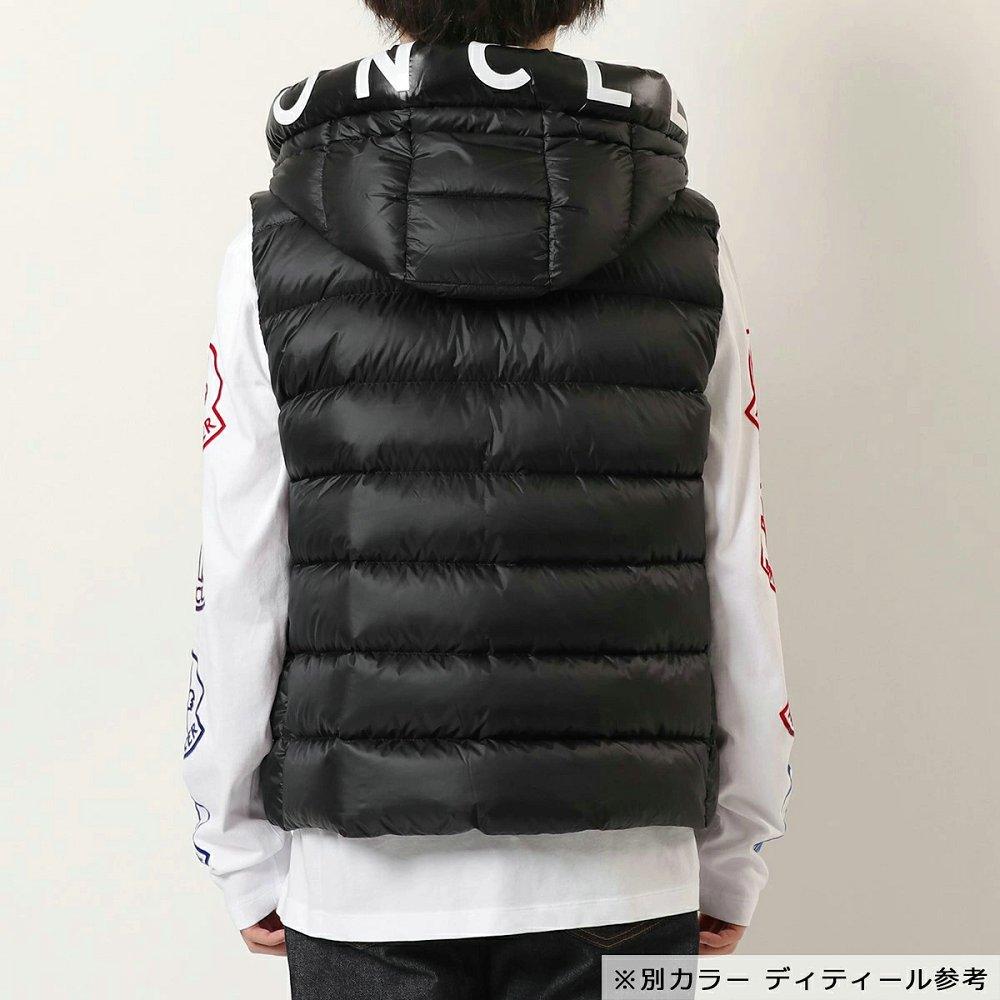モンクレール ダウンベスト MONTREUIL GILET メンズ フード レタリングプリント アイコンパッチ 1A00018 53048