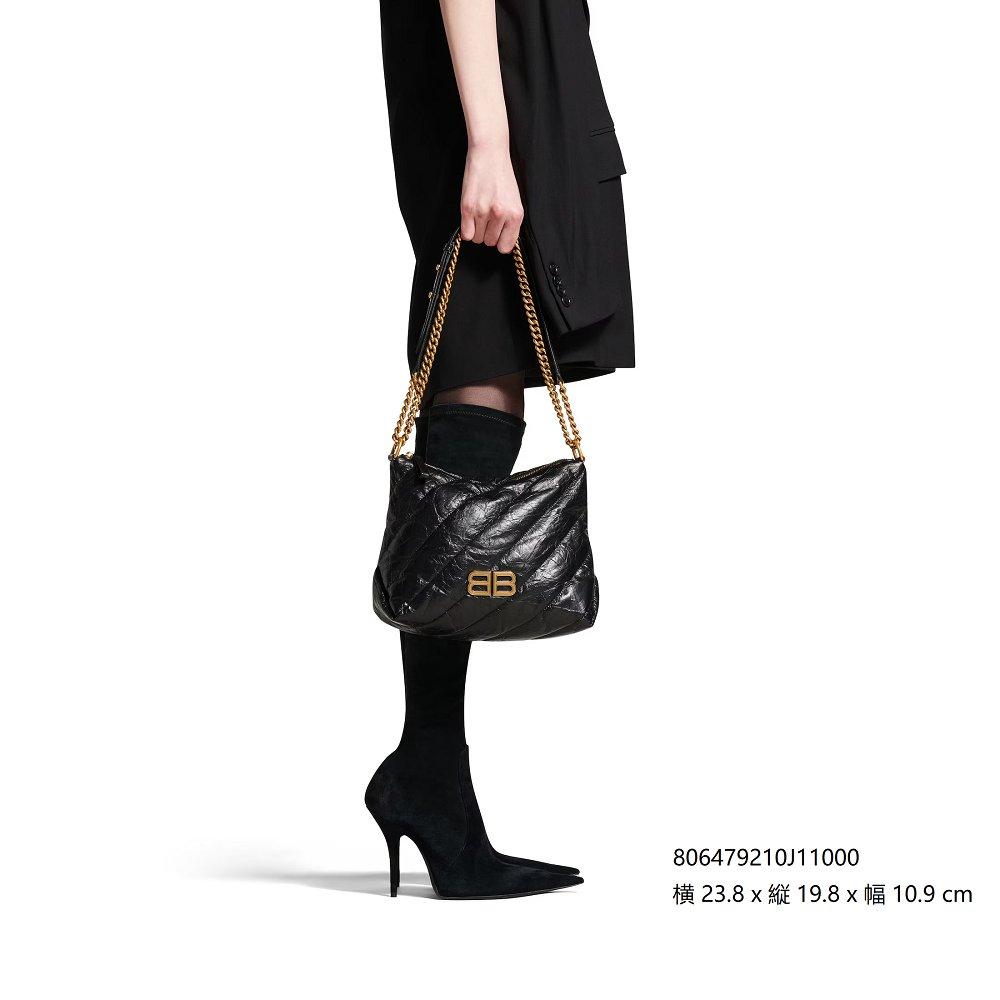 BALENCIAGA マトラッセ レザー スモール ホーボー バッグ 806479 806487