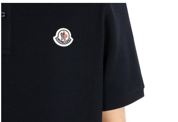 モンクレール ポロシャツ SS POLO メンズ 鹿の子 半袖 ロゴワッペン トリコロールライン 8A00021 89A16