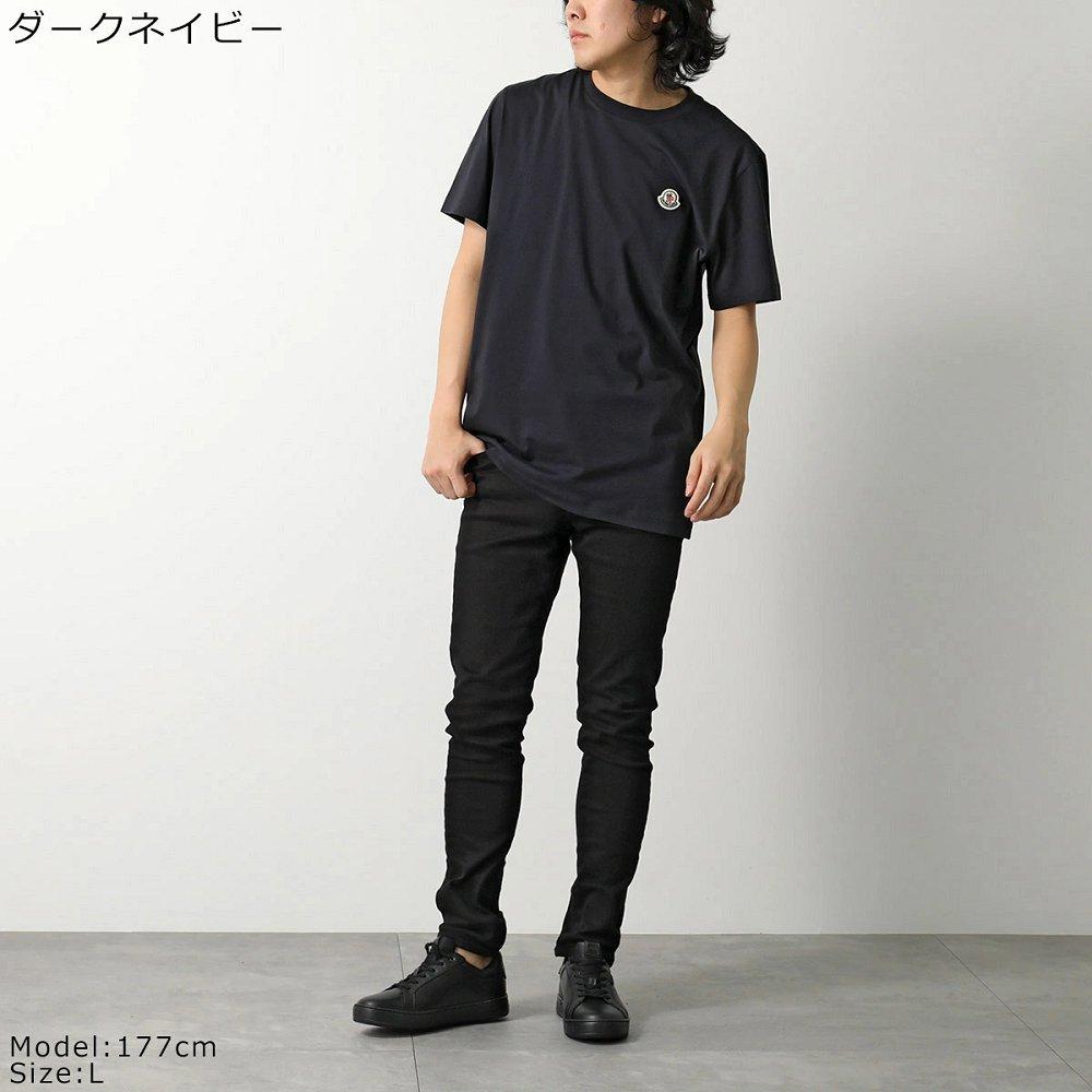 モンクレール 半袖 Tシャツ メンズ パックT クルーネック ロゴパッチ ロゴT コットン カットソー 8C00026 829H8