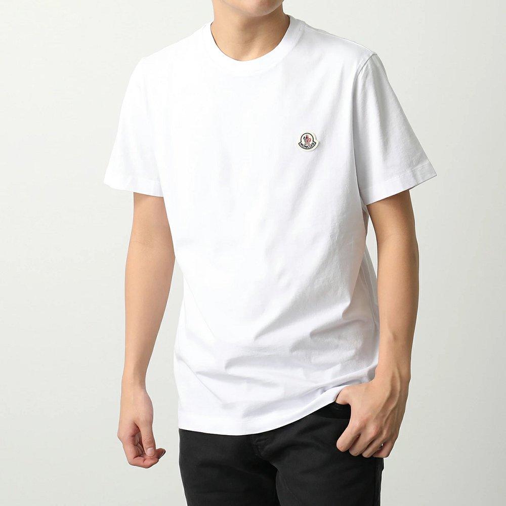 モンクレール 半袖 Tシャツ メンズ パックT クルーネック ロゴパッチ ロゴT コットン カットソー 8C00026 829H8