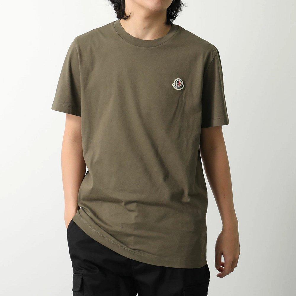 モンクレール 半袖 Tシャツ メンズ パックT クルーネック ロゴパッチ ロゴT コットン カットソー 8C00026 829H8