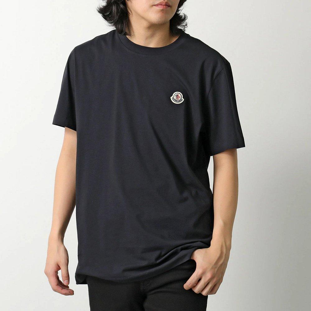 モンクレール 半袖 Tシャツ メンズ パックT クルーネック ロゴパッチ ロゴT コットン カットソー 8C00026 829H8