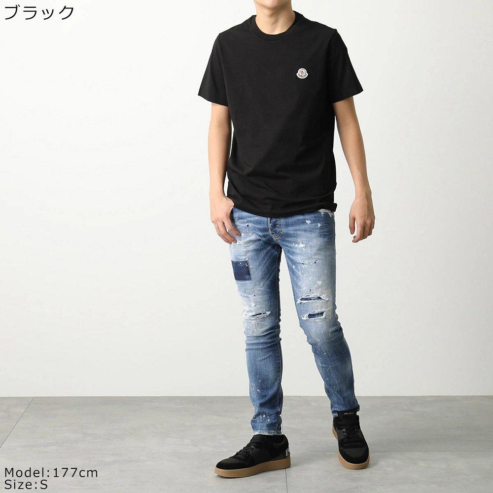 モンクレール 半袖 Tシャツ メンズ パックT クルーネック ロゴパッチ ロゴT コットン カットソー 8C00026 829H8