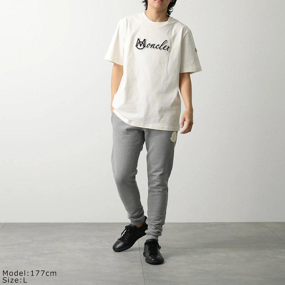 モンクレール Tシャツ メンズ クルーネック 半袖 カットソー ロゴT コットン 立体ロゴ刺繍パッチ 8C00011 89AJS