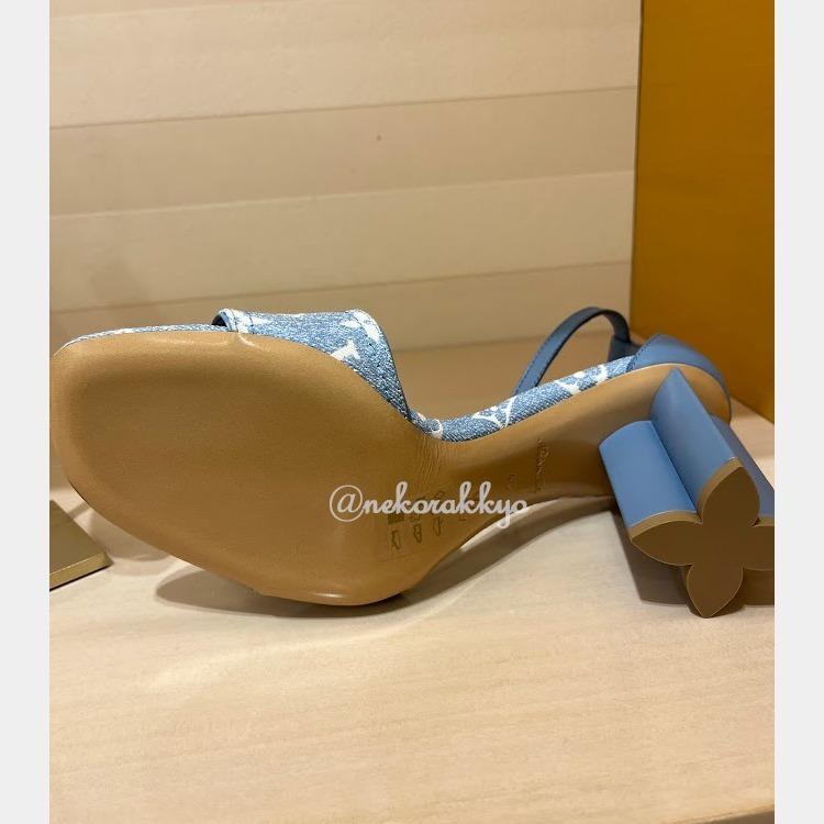 LOUIS VUITTON Silhouette Sandal デニムサンダル 1AAZT4