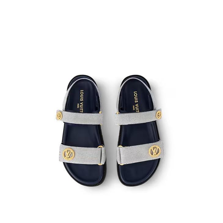 ルイヴィトン LV サンセット サンダル　エレガントな足元 1ACS58