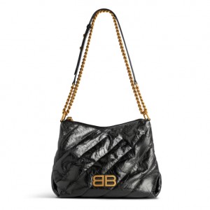 BALENCIAGA マトラッセ レザー スモール ホーボー バッグ 806479 806487