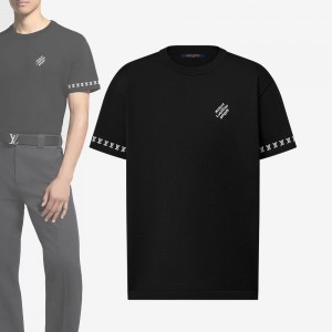 ルイヴィトン シグネチャーショートスリーブコットンクルーネック 1AGKMF