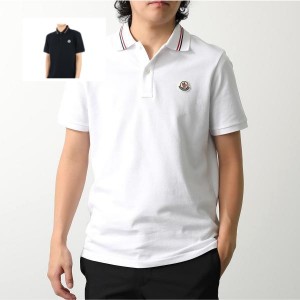 モンクレール ポロシャツ SS POLO メンズ 鹿の子 半袖 ロゴワッペン トリコロールライン 8A00021 89A16