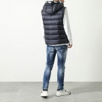 モンクレール ダウンベスト MONTREUIL GILET メンズ フード レタリングプリント アイコンパッチ 1A00018 53048