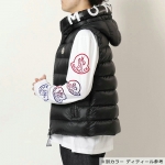 モンクレール ダウンベスト MONTREUIL GILET メンズ フード レタリングプリント アイコンパッチ 1A00018 53048