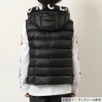 モンクレール ダウンベスト MONTREUIL GILET メンズ フード レタリングプリント アイコンパッチ 1A00018 53048
