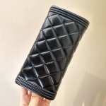 シャネル ボーイシャネル ロング フラップウォレット キャビアスキン 2つ折り長財布 A80286 B01490 94305