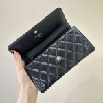 シャネル ボーイシャネル ロング フラップウォレット キャビアスキン 2つ折り長財布 A80286 B01490 94305