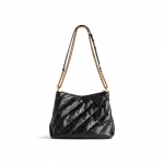 BALENCIAGA マトラッセ レザー スモール ホーボー バッグ 806479 806487