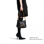 BALENCIAGA マトラッセ レザー スモール ホーボー バッグ 806479 806487