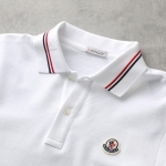 モンクレール ポロシャツ SS POLO メンズ 鹿の子 半袖 ロゴワッペン トリコロールライン 8A00021 89A16