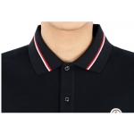モンクレール ポロシャツ SS POLO メンズ 鹿の子 半袖 ロゴワッペン トリコロールライン 8A00021 89A16