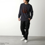 モンクレール Tシャツ メンズ 長袖 ロンT カットソー ロゴ コットン クルーネック 8D00016 89AHD 778