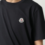 モンクレール 半袖 Tシャツ メンズ パックT クルーネック ロゴパッチ ロゴT コットン カットソー 8C00026 829H8