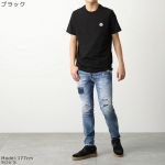 モンクレール 半袖 Tシャツ メンズ パックT クルーネック ロゴパッチ ロゴT コットン カットソー 8C00026 829H8