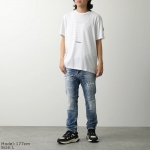 モンクレール Tシャツ メンズ 半袖 カットソー クルーネック コットン ロゴ ラバーパッチ 8C00022 829H8