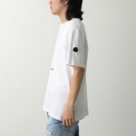 モンクレール Tシャツ メンズ 半袖 カットソー クルーネック コットン ロゴ ラバーパッチ 8C00022 829H8