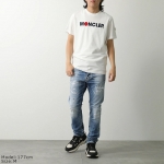 モンクレール Tシャツ メンズ 半袖 カットソー クルーネック コットン フロッキーロゴ アイコンパッチ 8C00008 829HP 034