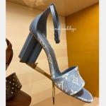 LOUIS VUITTON Silhouette Sandal デニムサンダル 1AAZT4