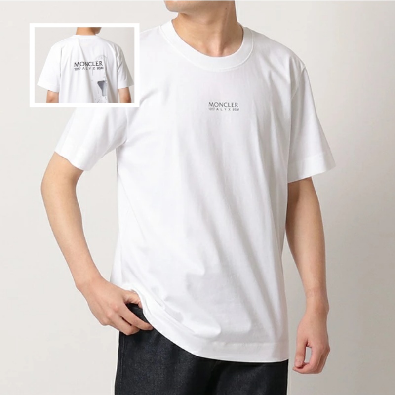 モンクレール アリックス Tシャツ メンズ クルーネック 半袖 カットソー コットン ロゴ 刺繍 8C00004 829KY 032
