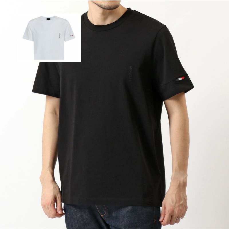 モンクレール クルーネック 半袖 Tシャツ ロゴ トリコロール プリント 8C7B210 829H8 999