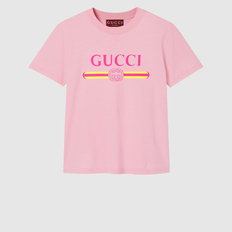 グッチ プリント コットンジャージー Tシャツ 838011 XJHG5 5033