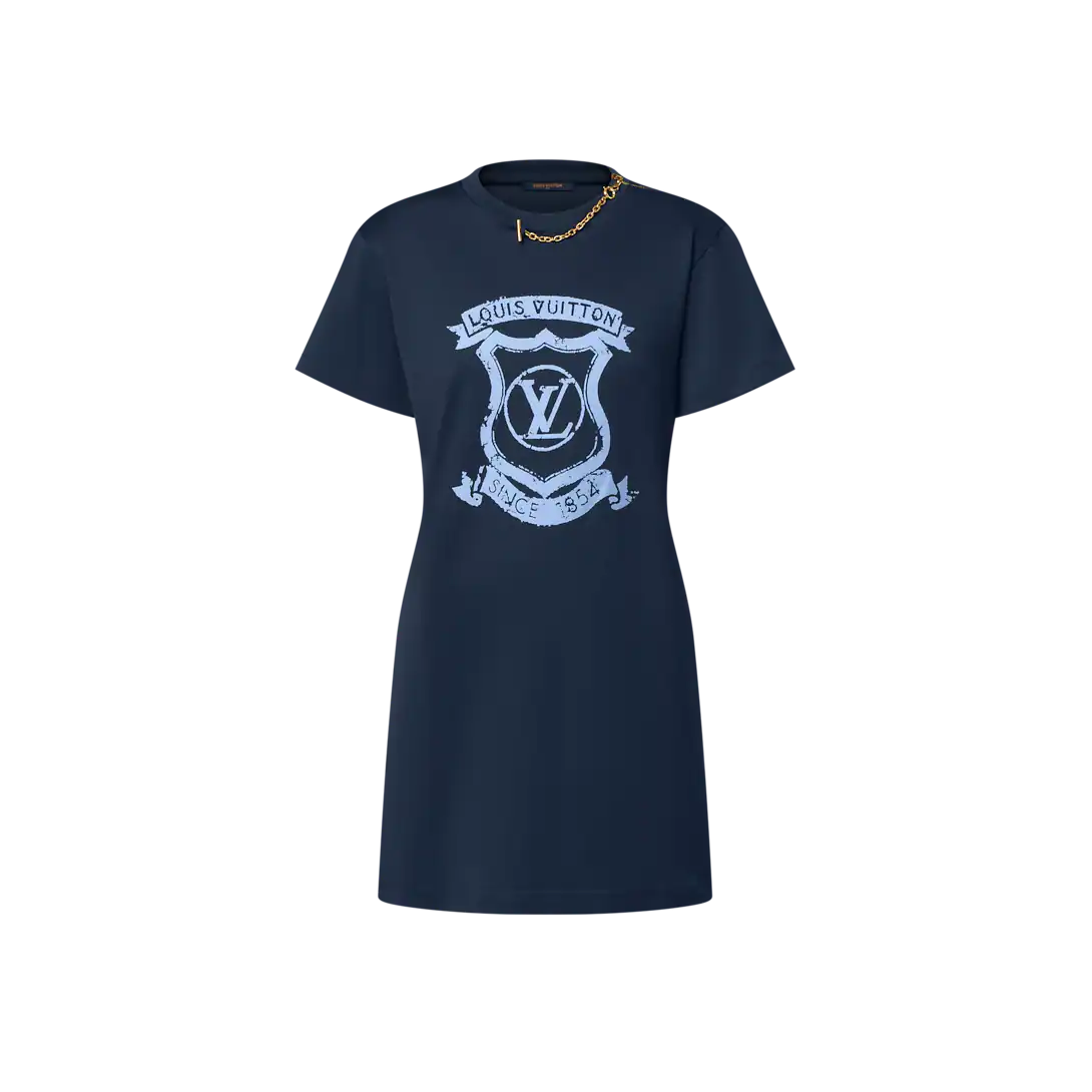 ルイ・ヴィトン後払い LV クレスト Tシャツドレス  1AI391