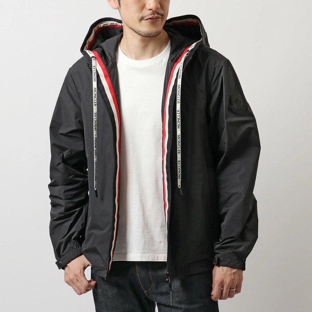 モンクレール メンズ CARLES カルレス ナイロン パーカー ジップアップ フード ジャケット ブルゾン ラバーロゴパッチ 1A00161 54A91 999