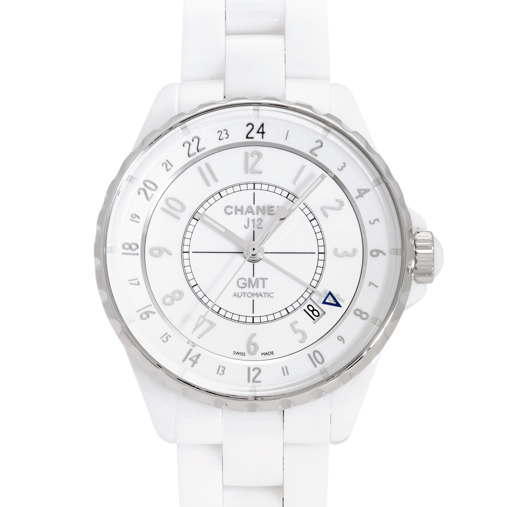 シャネル J12 GMT ホワイト 38mm H3103