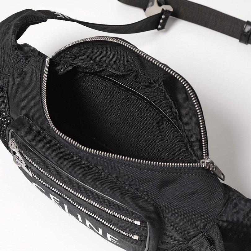 セリーヌ ボディバッグ Large Zipped Belt Bag メンズ ナイロン ベルトバッグ 198682DMT. 38SI
