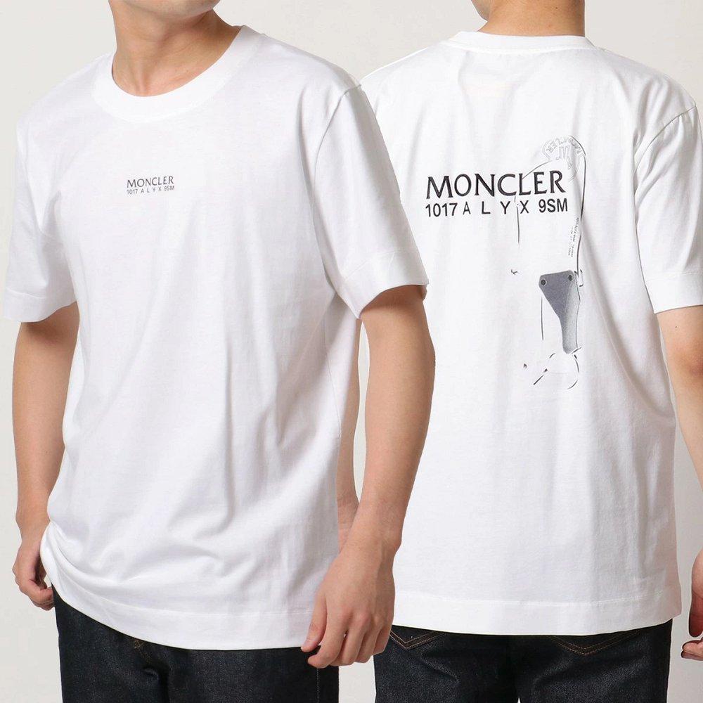 モンクレール アリックス Tシャツ メンズ クルーネック 半袖 カットソー コットン ロゴ 刺繍 8C00004 829KY 032