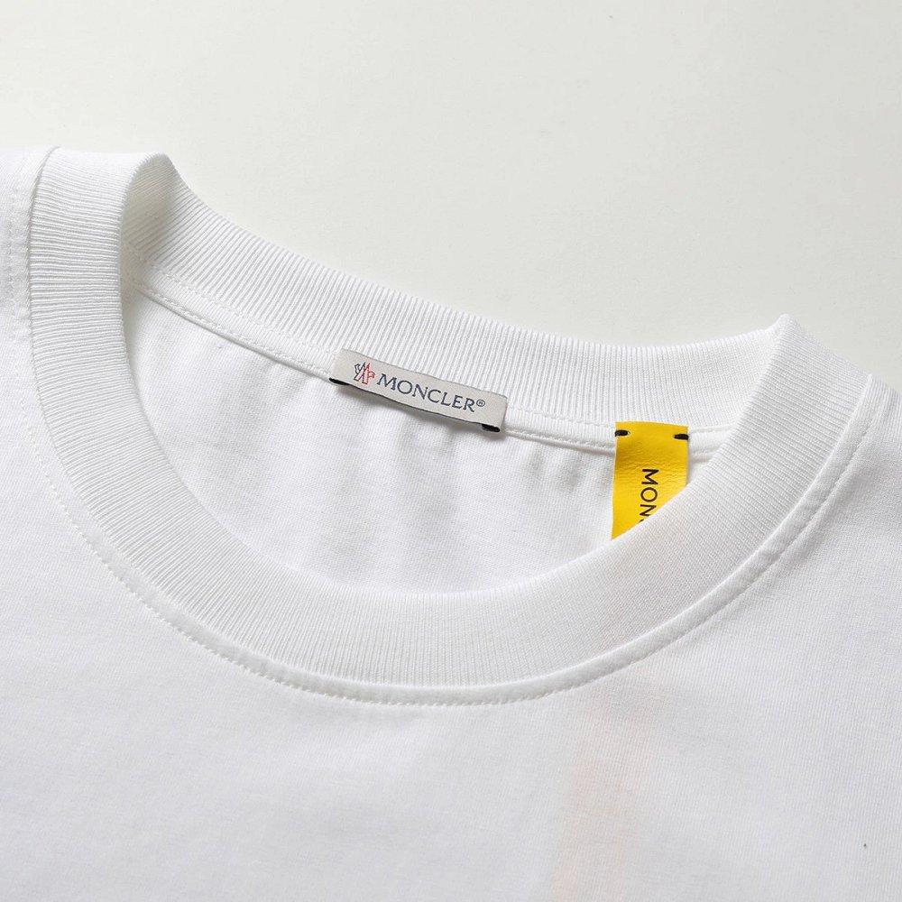 モンクレール アリックス Tシャツ メンズ クルーネック 半袖 カットソー コットン ロゴ 刺繍 8C00004 829KY 032
