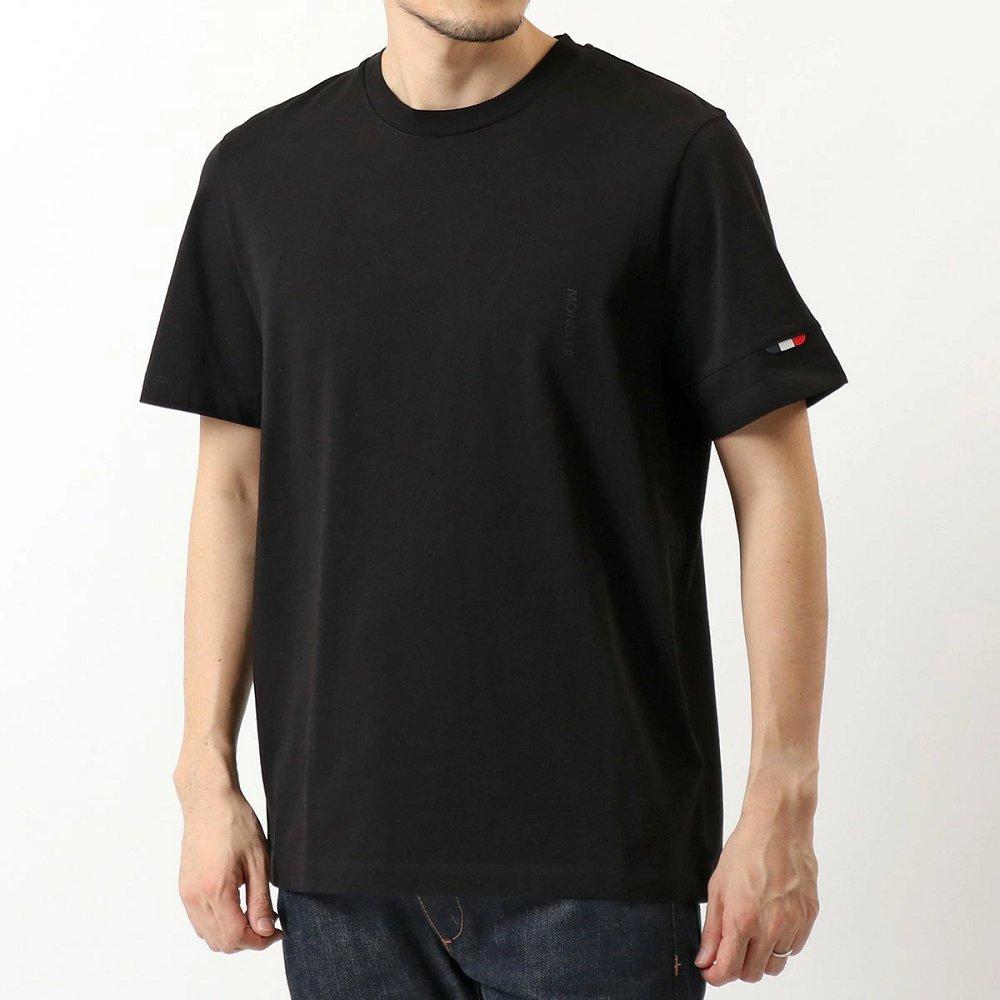 モンクレール クルーネック 半袖 Tシャツ ロゴ トリコロール プリント 8C7B210 829H8 999