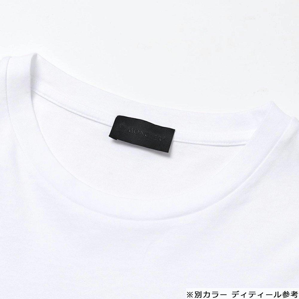 モンクレール クルーネック 半袖 Tシャツ ロゴ トリコロール プリント 8C7B210 829H8 999